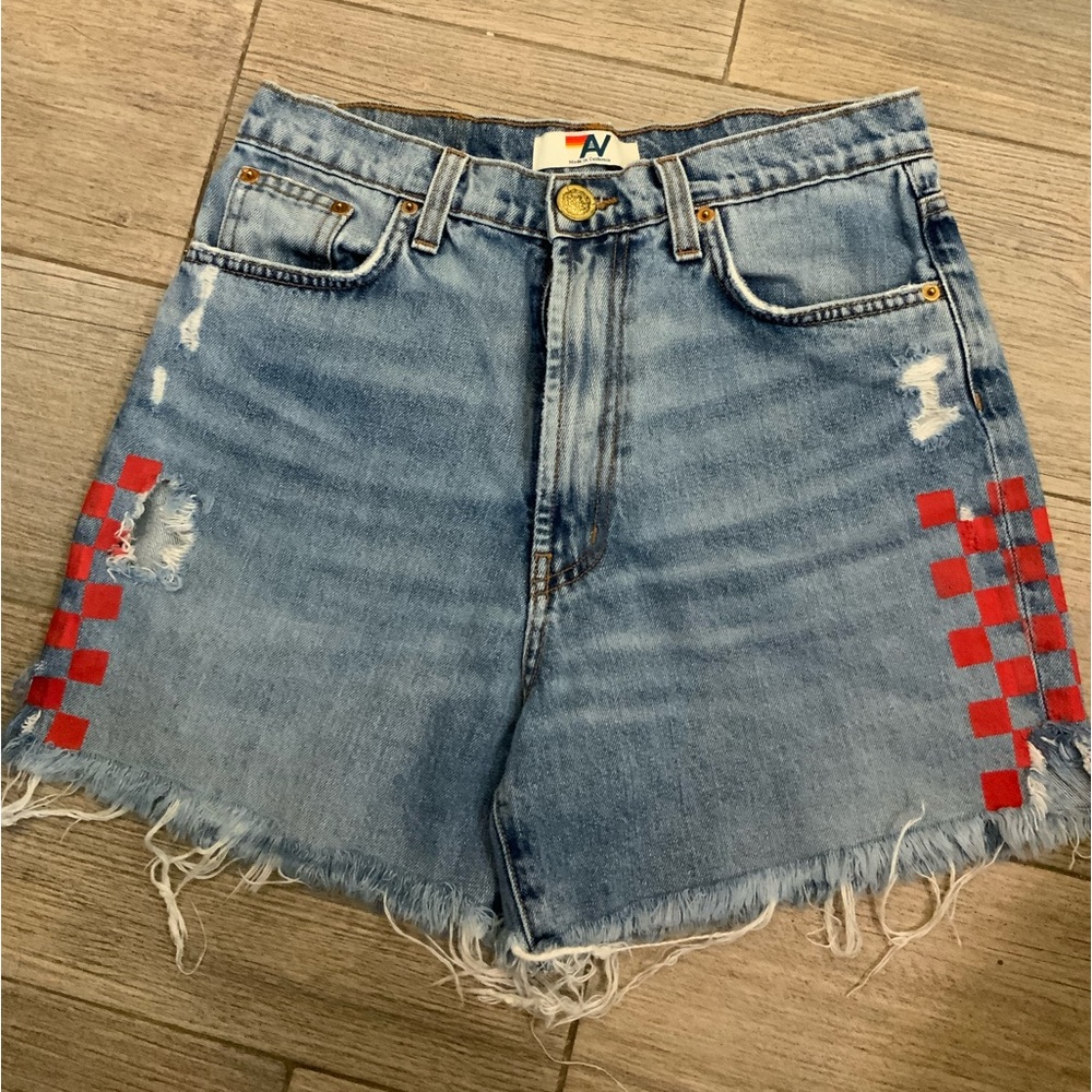 AVIATOR NATION denim cutoffs